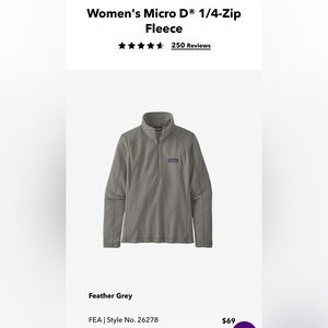 PATAGONIA quarter zip